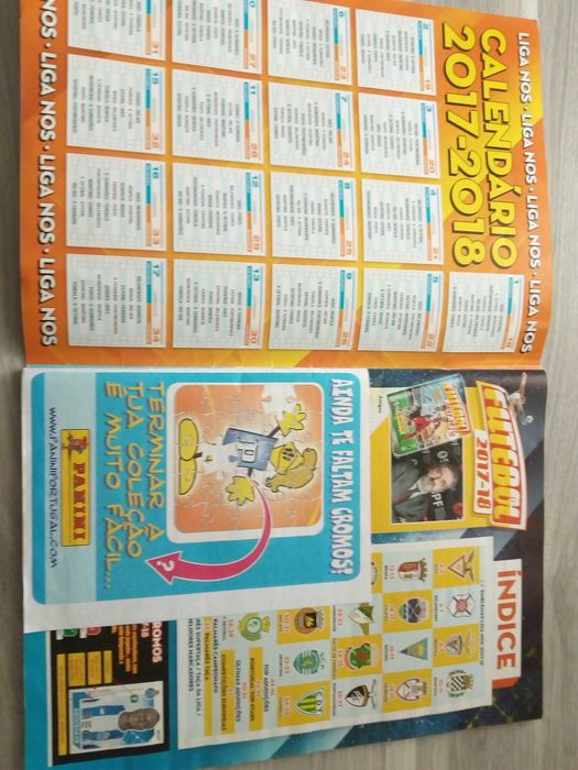 Caderneta completa Futebol 2017/2018