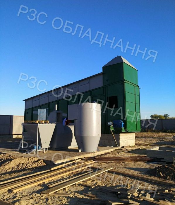 Теплогенератор твердопаливний для зерносушарки на дровах,щепі,піллеті