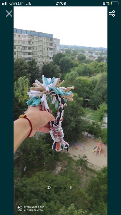 Игрушки для собак/ канатик / канат ручной работы 3 шт