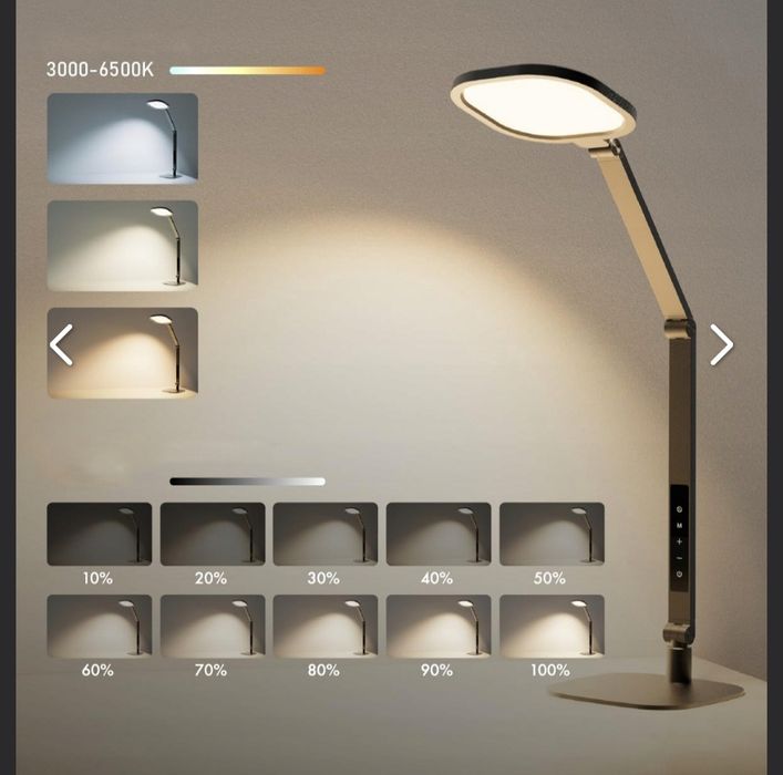 Лампа офисная led litones f-630 15в регулировка jasności 3 режима