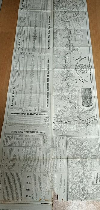 Livro Americano de 1873 Crofutt's Trans-Continental Tourist's Guide