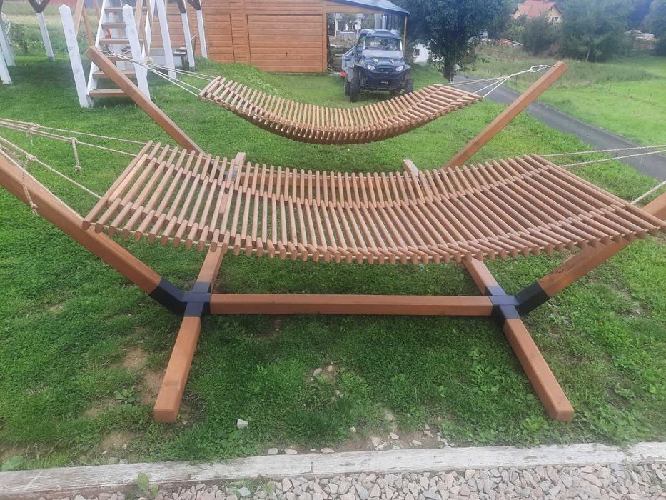 Nowoczesny Hamak Drewniany