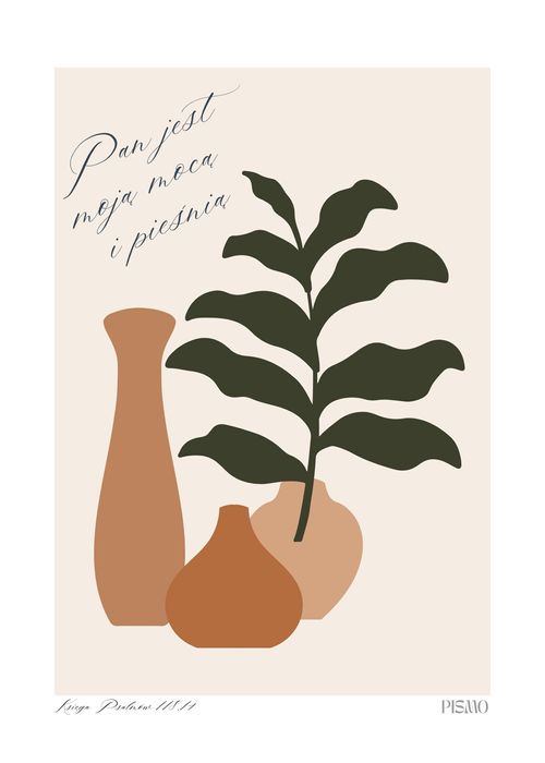 Plakat z cytatem z Biblii Psalm , 50x70cm