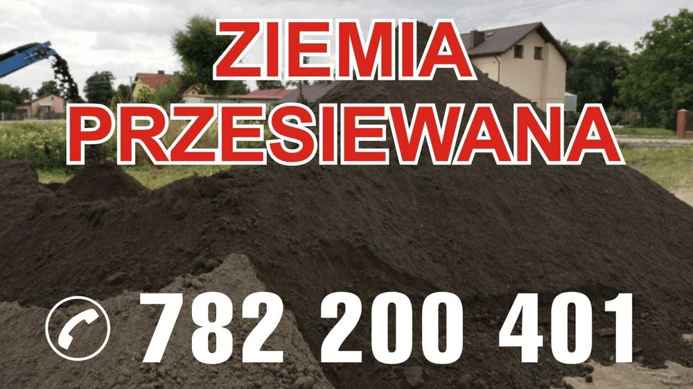 Ziemia ogrodowa czarnoziem humus Przesiewana bez zanieczyszczeń