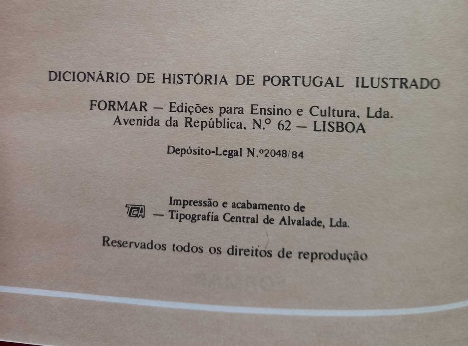 Dicionário de História de Portugal Ilustrado - portes incluídos