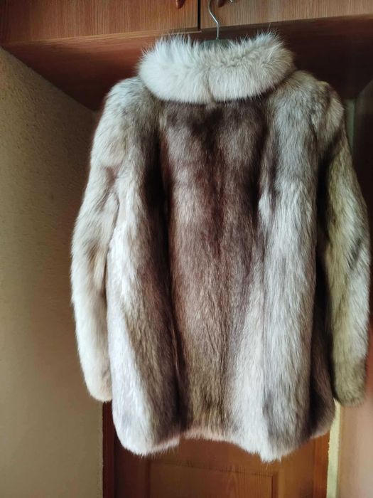 Kurtka z szarego lisa