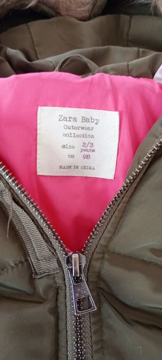 Kurtka zimowa Zara 98 dla dziewczynki