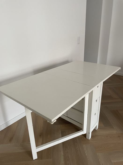 Mesa IKEA NORDEN Branca com Abas Rebatíveis – 26/89/152 × 80 cm