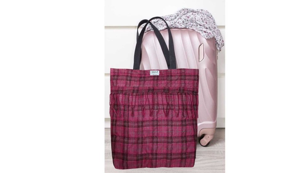 Styl, Praktyczność i Wyrafinowanie – Torba na zakupy „PINK CHECK”