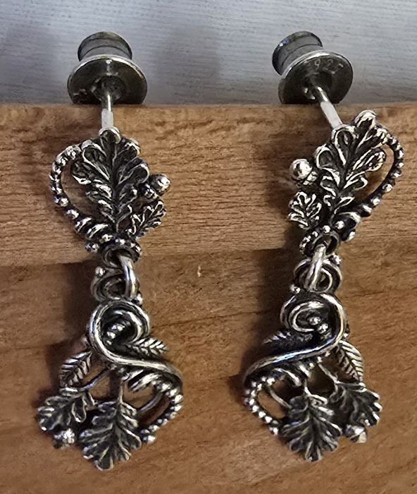 Kolczyki Leśne szepty Drakonaria srebro oksydowane