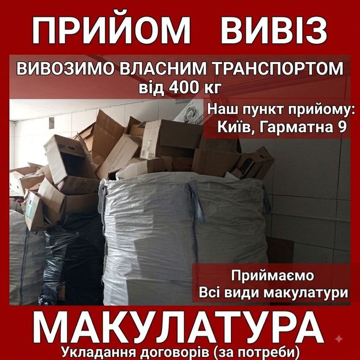 Закупка тюкованной макулатуры, отходов типографий, шпуль и картона
