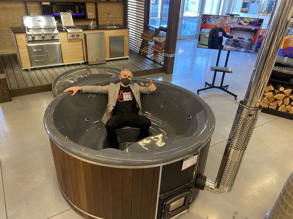 Купель на дровах, баня, купель офуро