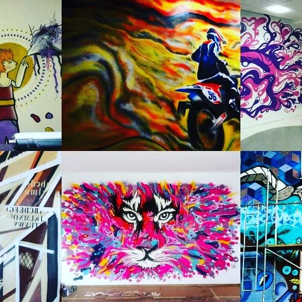 Mural graffiti na zlecenie malowanie artystyczne