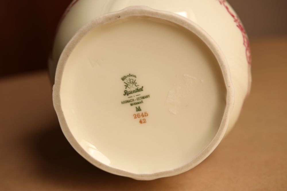 Wazon Rosenthal Miramar porcelana 25cm