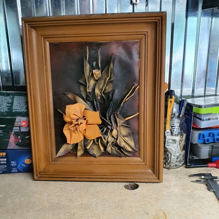 Obraz skórzany kultowy PRL