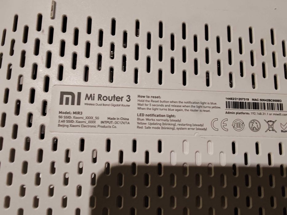 Mi Router 3 Dual band Gigabit