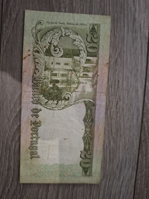 Nota 20 Escudos 1954 em Bom Estado
