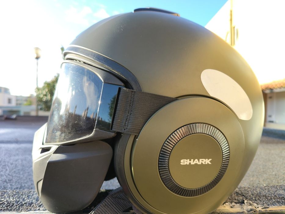 Capacete Shark Raw / Drak Verde Traz-os-Montes / Verde Tático (Mate)