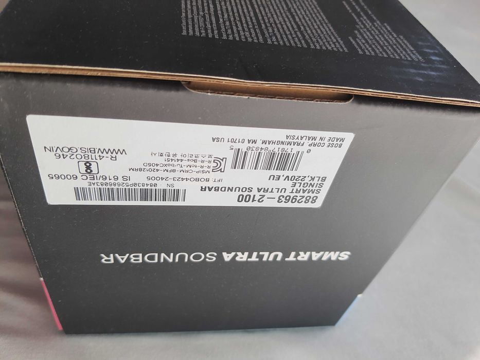 Bose Smart Ultra Soundbar czarny, nowy, 2 lata gwarancji.