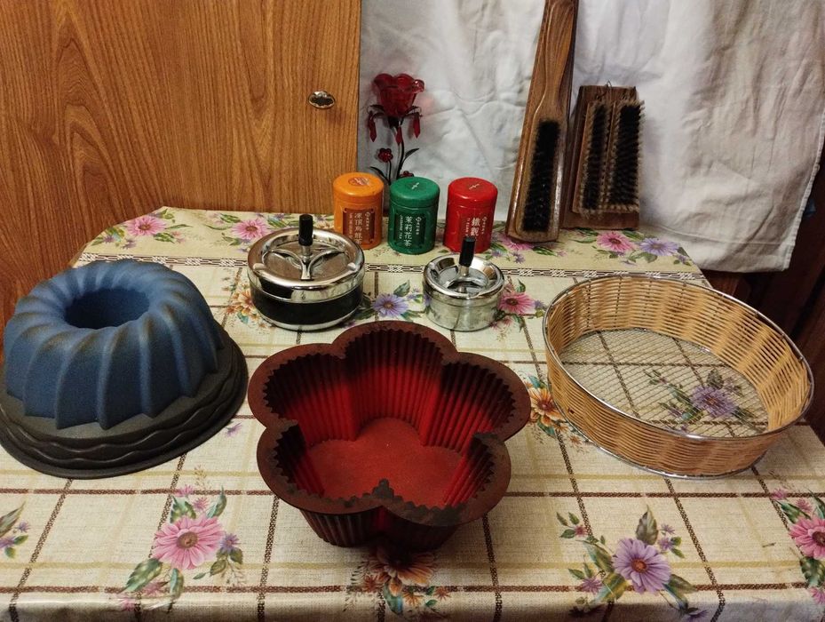 Набор кухонных утвари с деревянными ручками