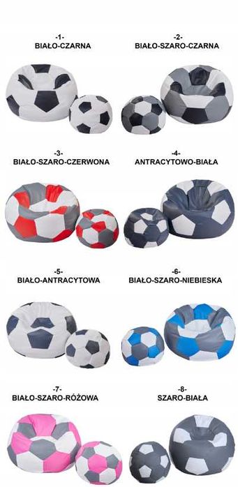 Pufa WOREK SAKO Piłka Fotel Siedzisko Dla Dzieci Kolor WYPRZEDAŻ -20%