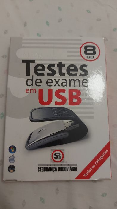 Testes de exame em USB