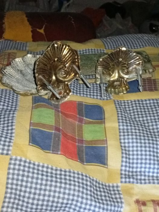 Par de Acessórios em Metal para Quarto de Banho