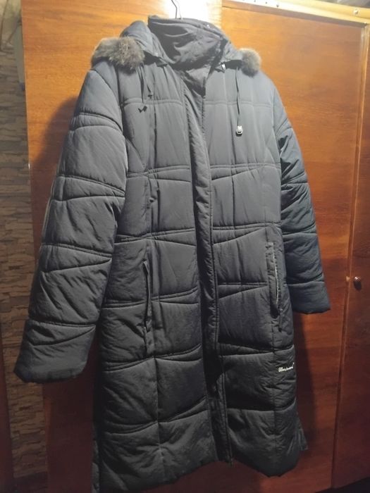 Пальто зимнее длинное