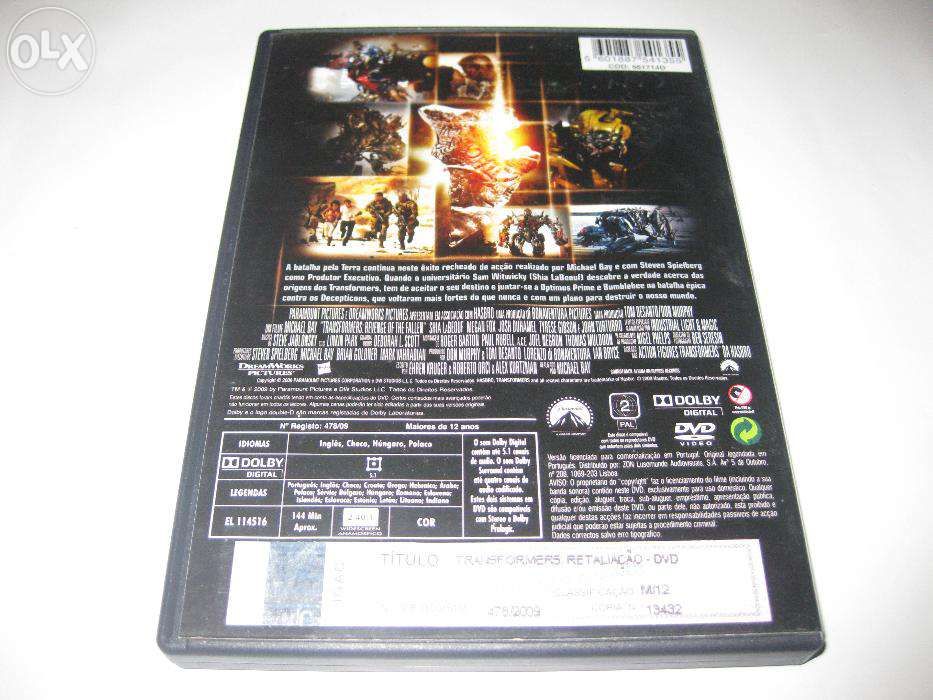 DVD "Transformers: Retaliação"