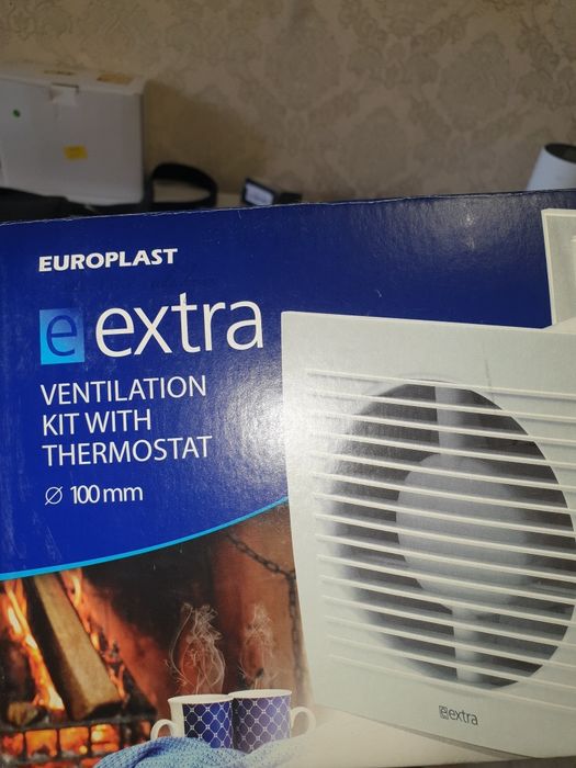 витяжний вентилятор E extra 100 mm  з таймером..