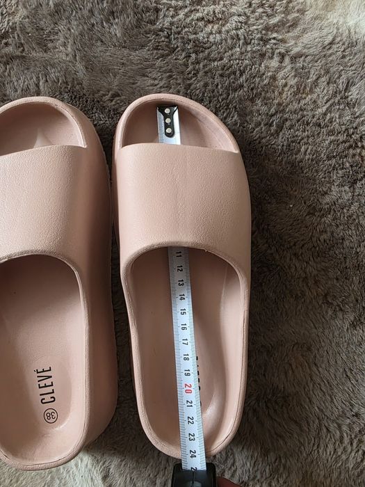 Stylow Różowe Klapki na Platformie CLEVÈ - Rozmiar 38 ( Wkładka 24 cm)