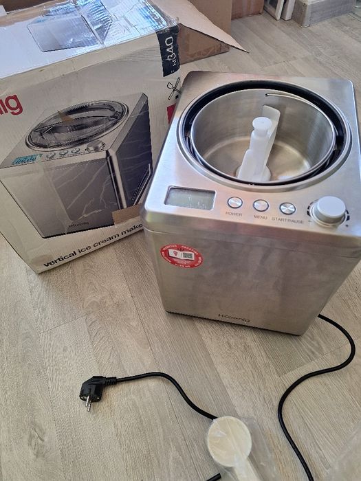 Maszyna do lodów H.Koenig HF340 srebna.