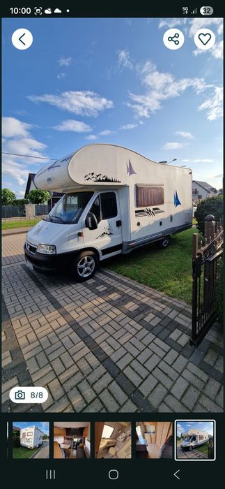 Fiat Ducato  Alkowa 6 osób  2.0 Hdi  120 km  Zamiana
