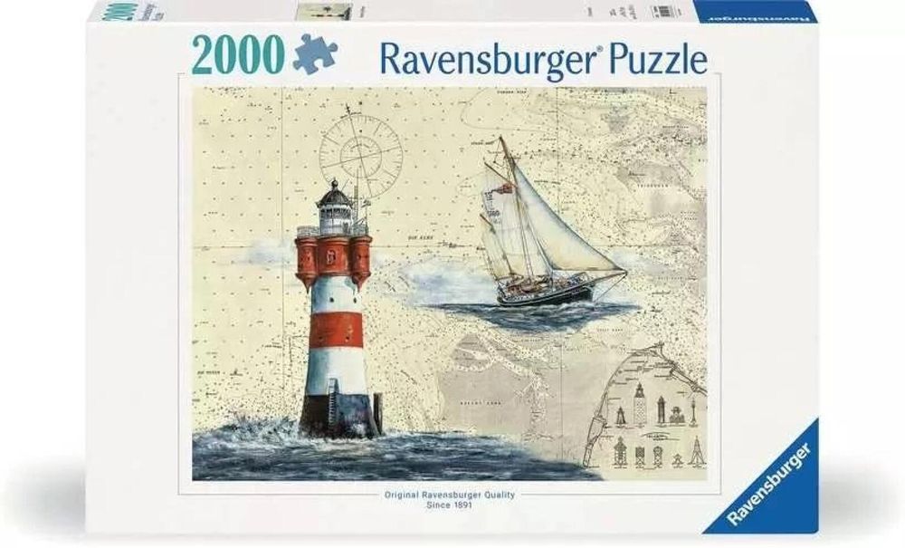 Puzzle 2000 Żeglarstwo pudełko,433x301 mm