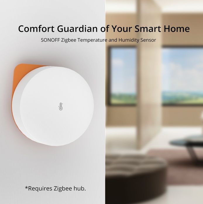 Датчик температуры и влажности Sonoff SNZB-02P Zigbee