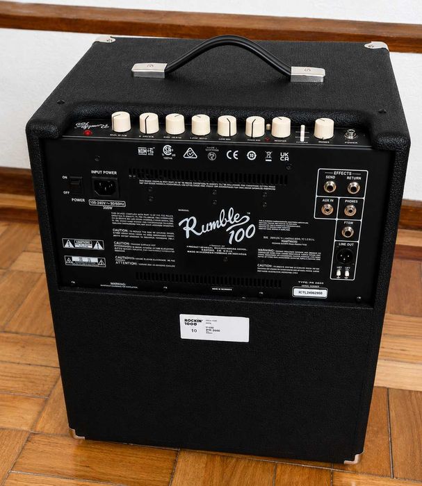 Amplificador para Contrabaixo Fender Rumble 100 – Impecável | Usado apenas 3 vezes