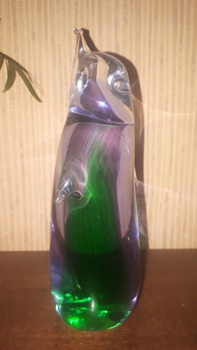 Szklany pingwin cudo 18,5 cm