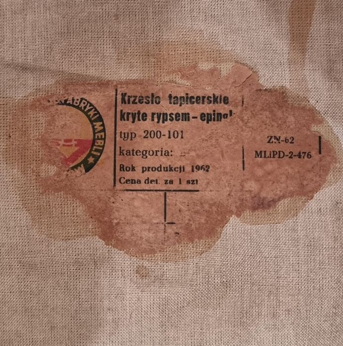 Krzesło Różańskiego 200 101 typu Chałas PRL