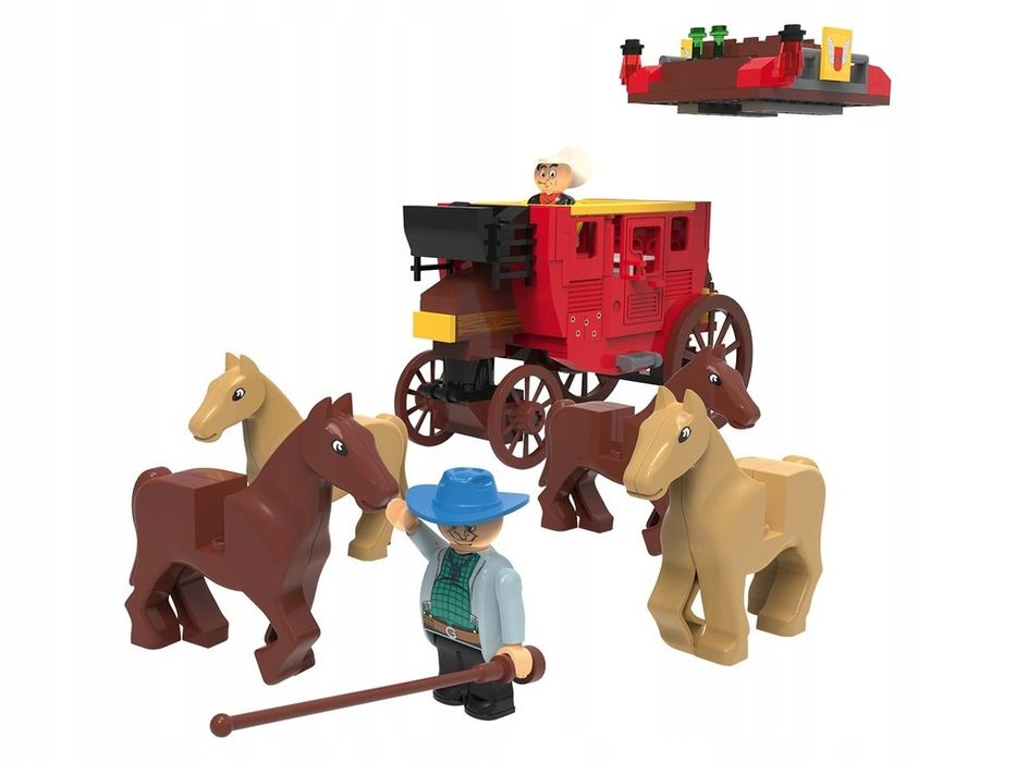 Zestaw konstrukcyjny klocki Playtive LUCKY LUKE 239 ELEMENTOW