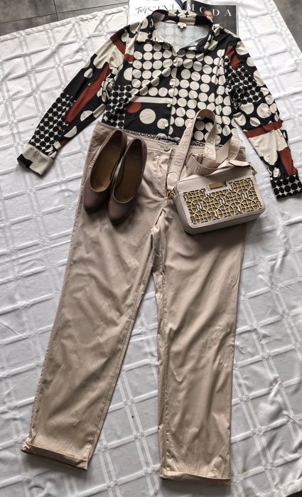 Viralowe spodnie damskie klasyczne marki Gerry Weber rozmiar 46/48