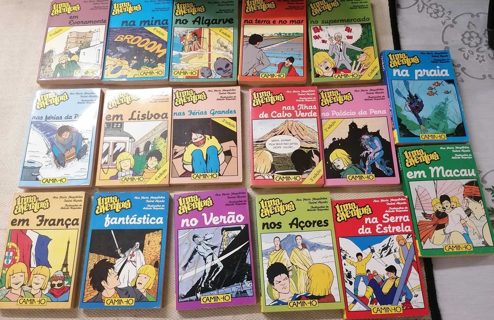 Livros "Uma Aventura", Enid Blyton, 17 un, tudo por 10€