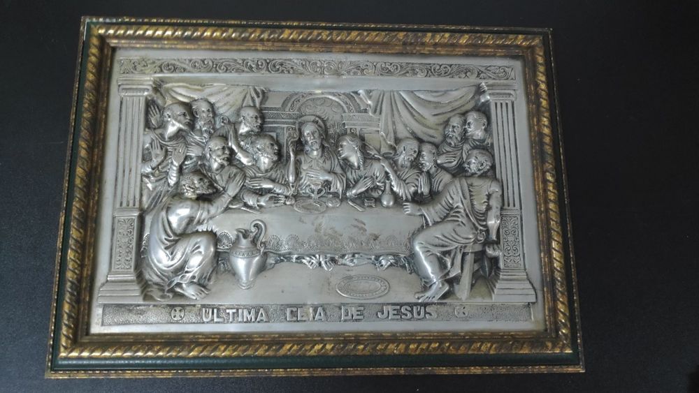 Última Ceia de Cristo em metal
