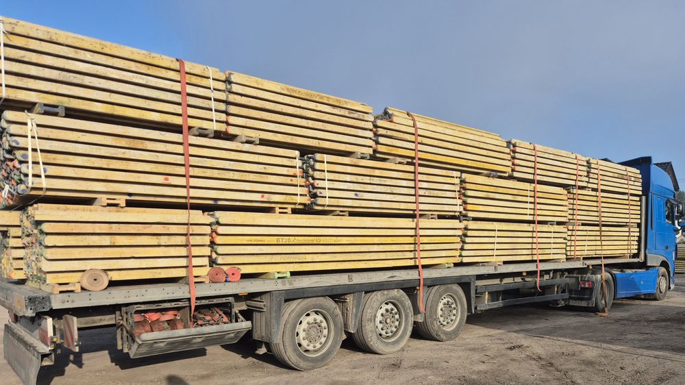 Doki drewniane Dźwigary h20 Stemple Budowlane  Płyty Topolowe  płyta okuta Głowice Krzyżowe Trójnogi Korony stojak