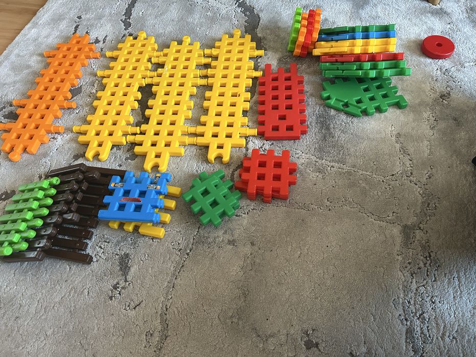 Klocki wafle plastikowe