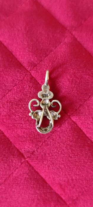 Zawieszka z markazytami srebro 925