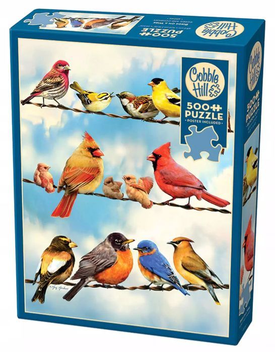 Cobble Hill Puzzle 500 El. Ptasia Narada. Bez Marki