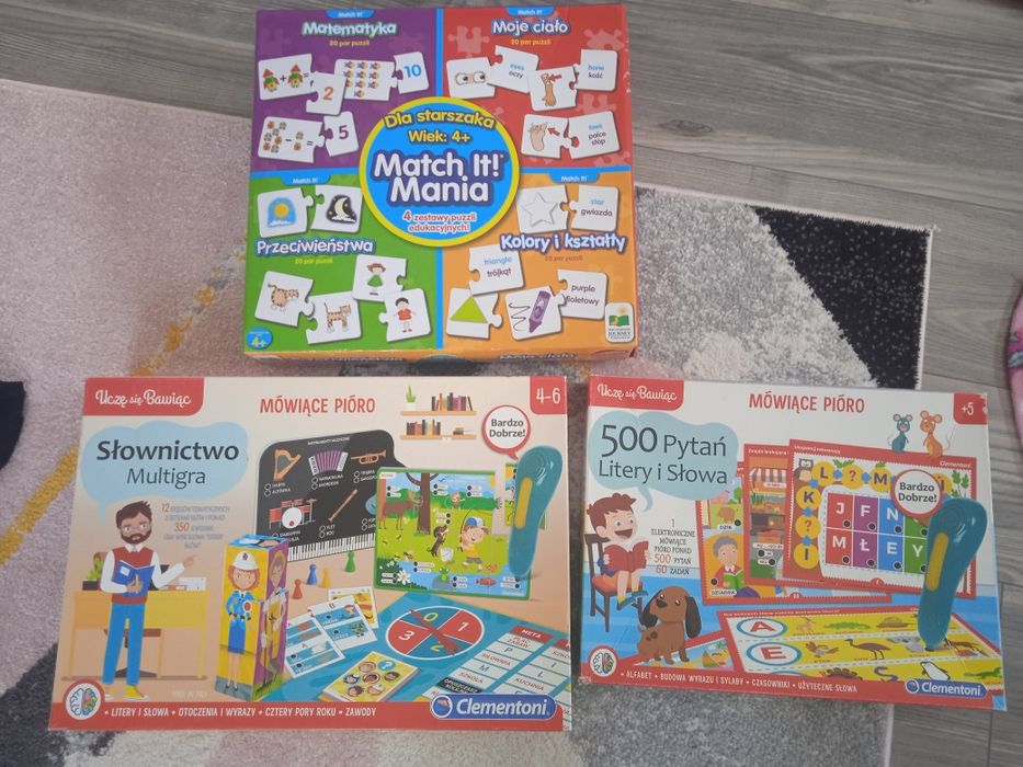 Zestaw gier magiczne pióro i puzzle edukacyjne