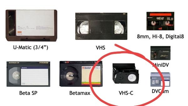 Adaptador VHS-C Novo, presente surpresa ideal