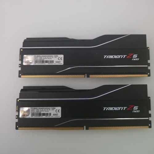 Пам'ять бв DDR5 64GB (2x32GB) 6000/CL30 G.SKILL Trident Z5 Neo Black (F5-6000J3040G32GX2-TZ5N)