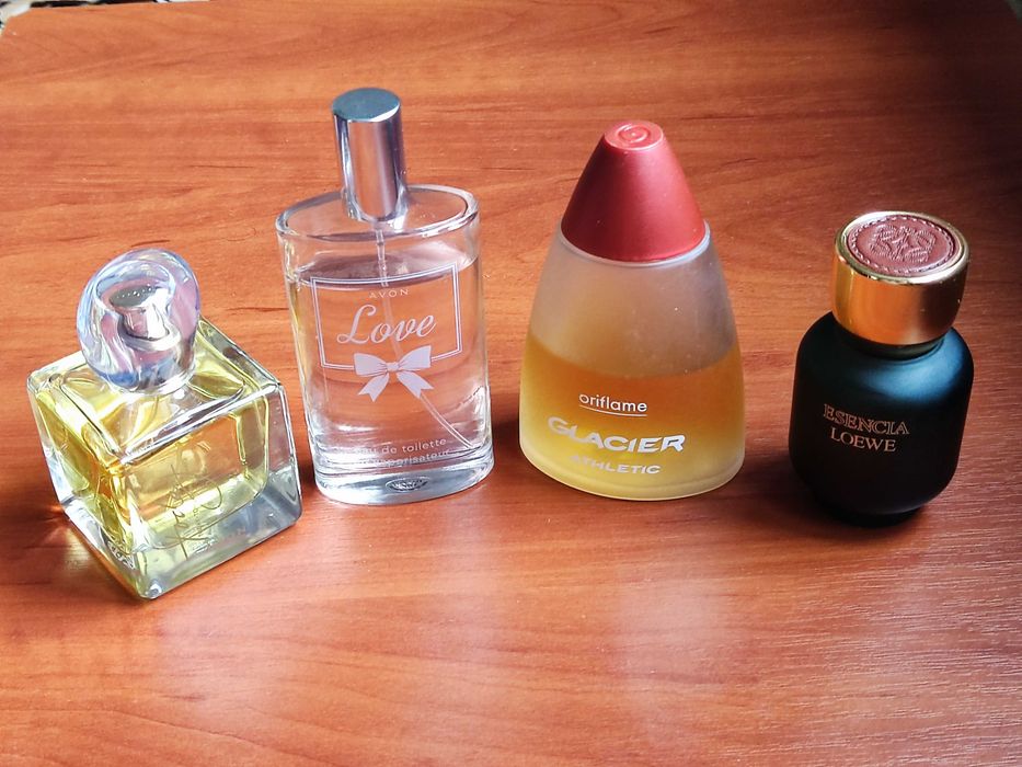 Парфуми туалетна вода AVON TODAY, Avon Love, Oriflame Glacier Athletic та  Esencia Loewe Pour Homme